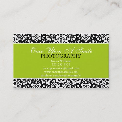 Classy Damask Business Cards