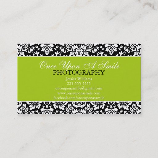 Customizable Classy Damask Business Cards