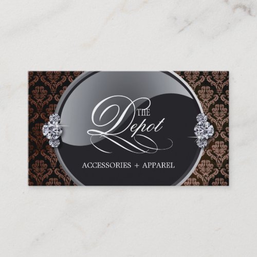 Classy Damask Business Card