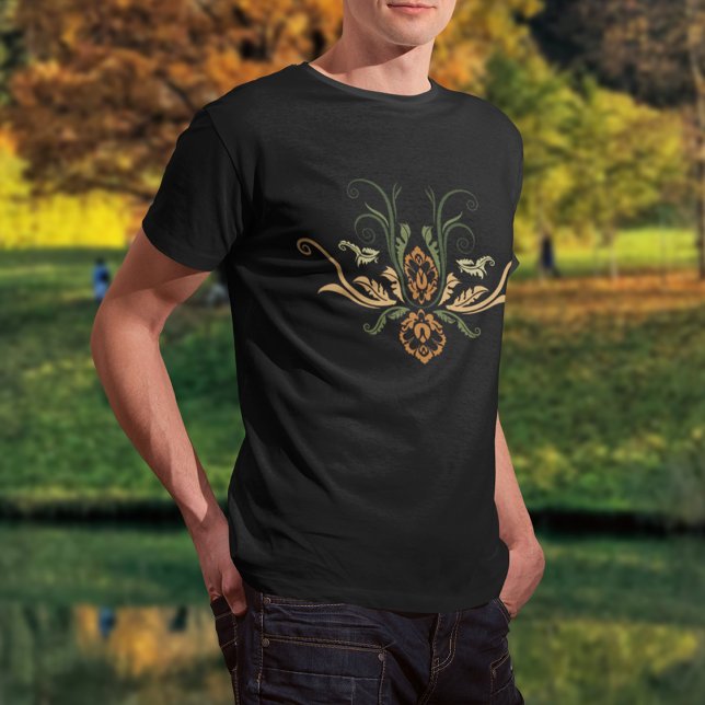 Classy Damask Geometric Flora With Branches  T-Shirt (Creator Uploaded)