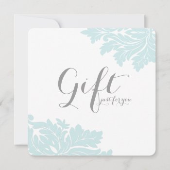 Classy Damask Gift Certificates by colourfuldesigns at Zazzle