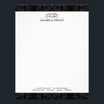 Classy Damask Letterhead<br><div class="desc">Designed by Jennifer Cambray. Copyright 2009. Text can be personalized. NEED HELP? Just send me a message from my gallery and I will post your request within 24 hrs.</div>