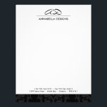 Classy Damask Letterhead<br><div class="desc">Designed by Jennifer Cambray. Copyright 2009. Text can be personalized. NEED HELP? Just send me a message from my gallery and I will post your request within 24 hrs.</div>