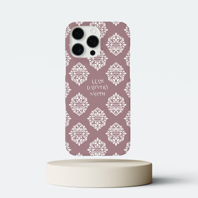 Classy Damask Regency Mountbatten Pink Case-Mate iPhone Case (Creator Uploaded)