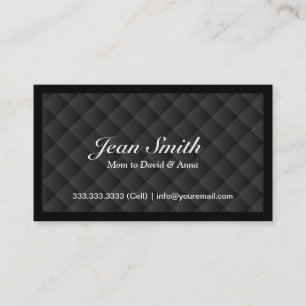 Classy Dark Diamond Quilt Mommy Card