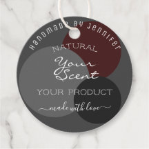 Classy Dark Gray and Burgundy Product Packaging