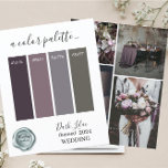 Classy  Dark Lilac  Wedding colors Palette Card 20<br><div class="desc">Classy  Dark Lilac  Wedding colors Palette Card 2024</div>