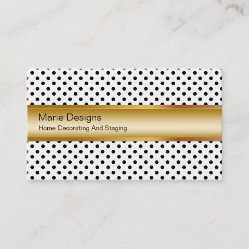 Classy Decorating Business Cards