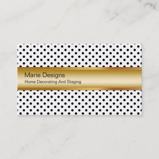 Classy Decorating Business Cards (Front)