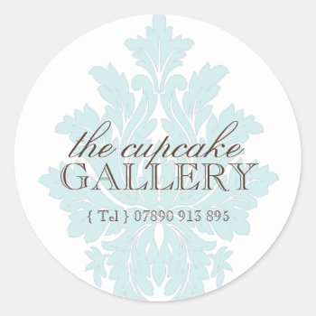 Classy Decorative Bakery Stickers by colourfuldesigns at Zazzle