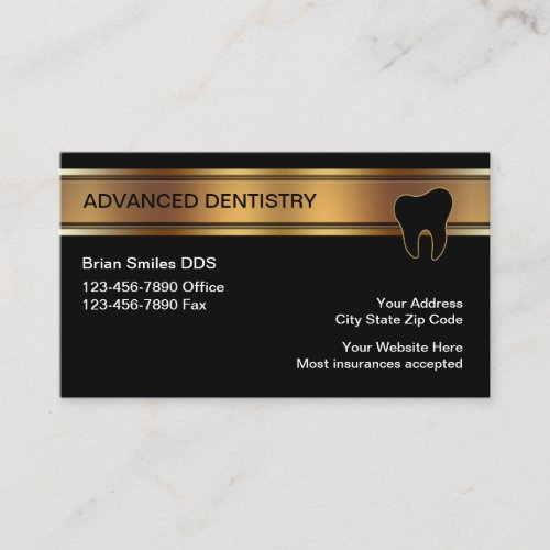 Classy Dental Appointment Business Card