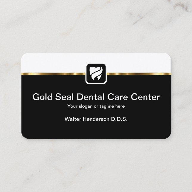 Classy Dental Care Business Cards (Front)