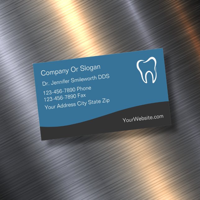 Classy Dentist Business Card Magnets Modern Style (Creator Uploaded)