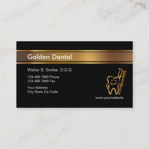 Classy Dentist Business Cards