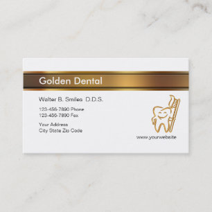 Classy Dentist Business Cards