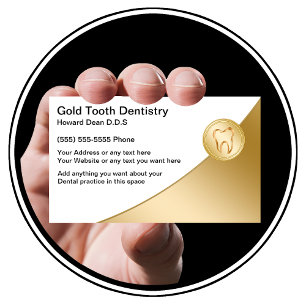 Classy Dentist Business Cards