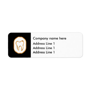 Classy Dentist Office Budget Return Address Labels