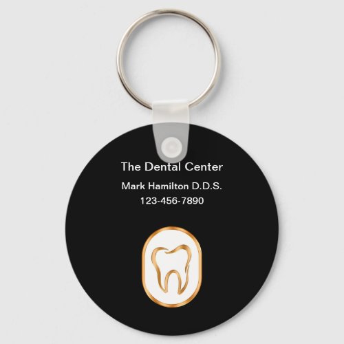 Classy Dentist Theme Business Promotion Keychains