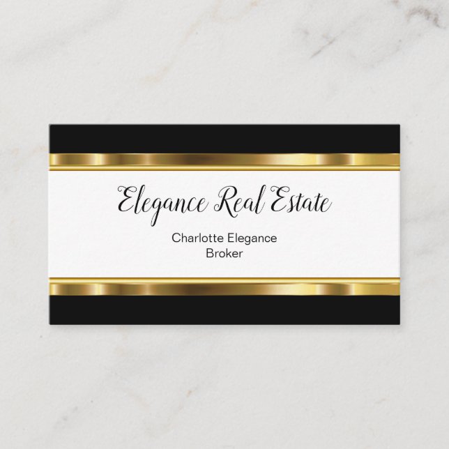 Classy Design Real Estate Business cards (Front)