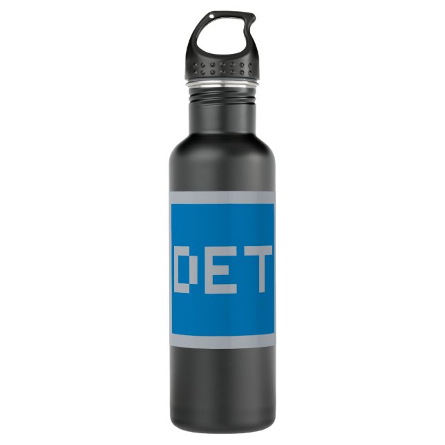 Classy Detroit Lions Football Stainless Steel Water Bottle (Front)
