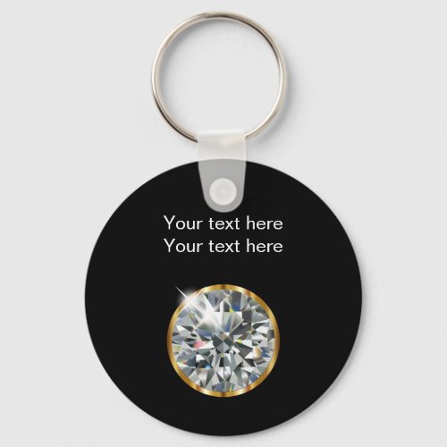 Classy Diamond Jewel Theme Keychain