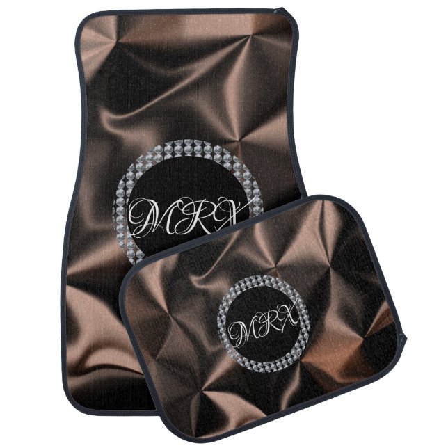 Classy Diamond Name Faux Abstract  Car Floor   Car Floor Mat (Set)