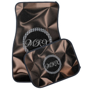 Classy Diamond Name Faux Abstract  Car Floor   Mat