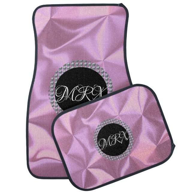 Classy Diamond Name Faux Abstract  Car Floor  Mat (Set)