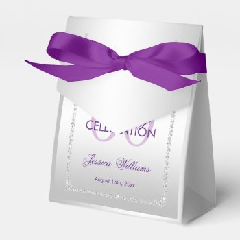 Classy Diamonds & Flowers Birthday Favor Boxes by Sarah_Designs at Zazzle