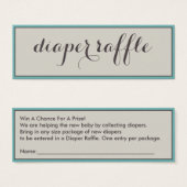 Classy Diaper Raffle Tickets (Front & Back)