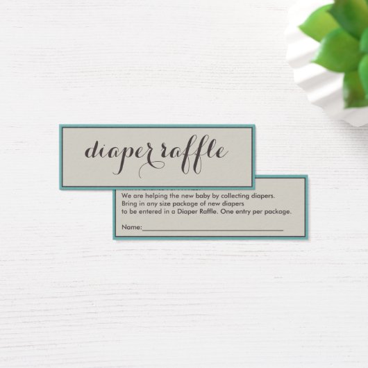 Classy Diaper Raffle Tickets (Desk)
