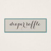 Classy Diaper Raffle Tickets (Front)