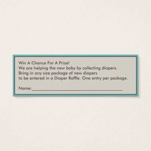 Classy Diaper Raffle Tickets (Back)