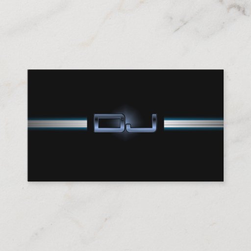 Customizable Classy DJ Business Card