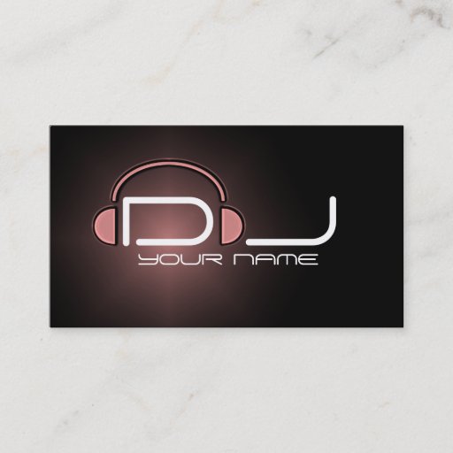 Customizable Classy DJ Business Card