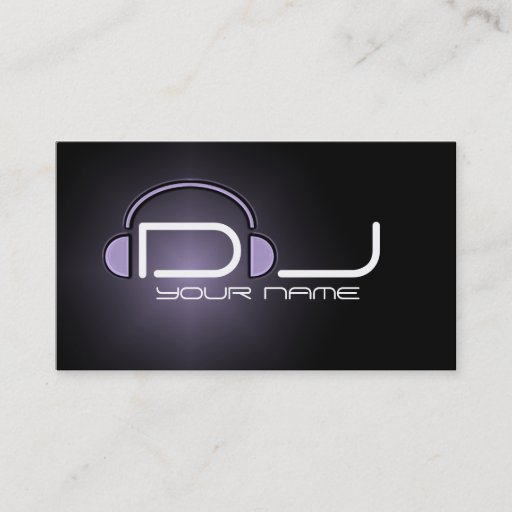 Customizable Classy DJ Business Card