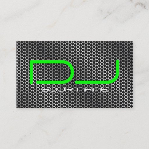 Customizable Classy DJ Business Card