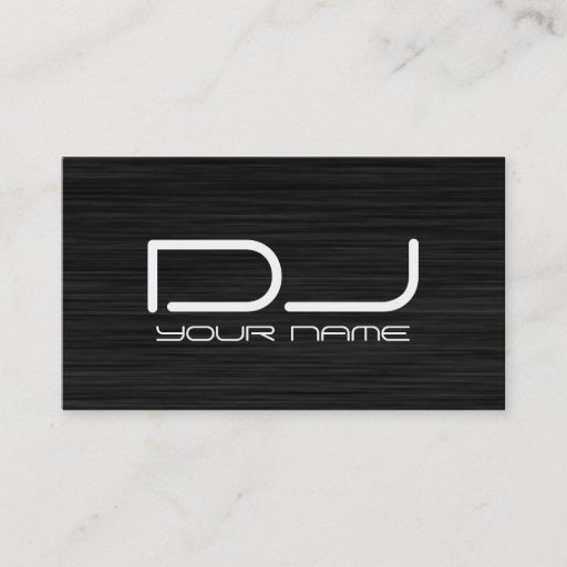 Customizable Classy DJ Business Card