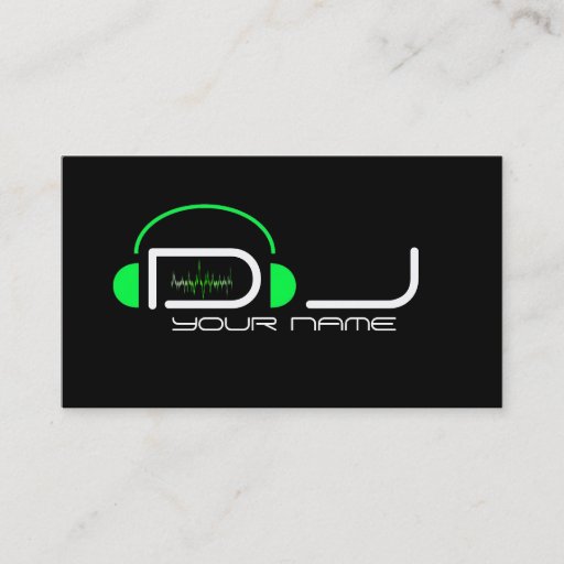 Customizable Classy DJ Business Card