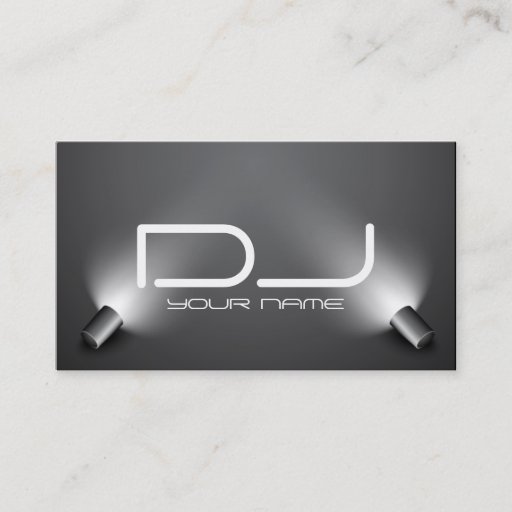 Customizable Classy DJ Business Card