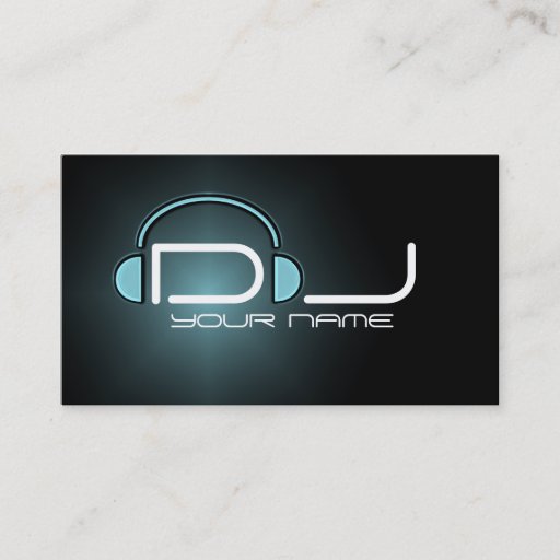 Customizable Classy DJ Business Card