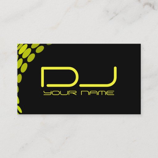 Customizable Classy DJ Business Card