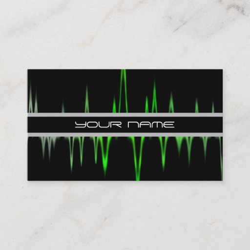 Customizable Classy DJ Business Card