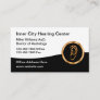 Classy Doctor of Audiology Hearing Business Cards