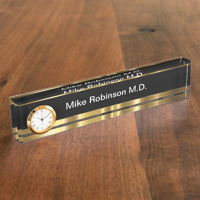 Classy Doctor Office Medical Gift iDea Desk Name Plate (Side)