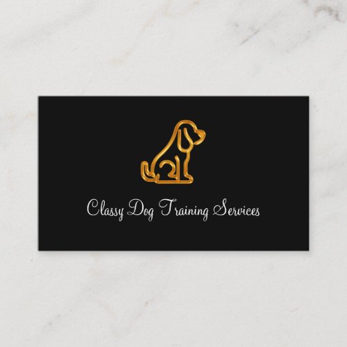 Classy Dog Training Classy Or Trainer Business Card