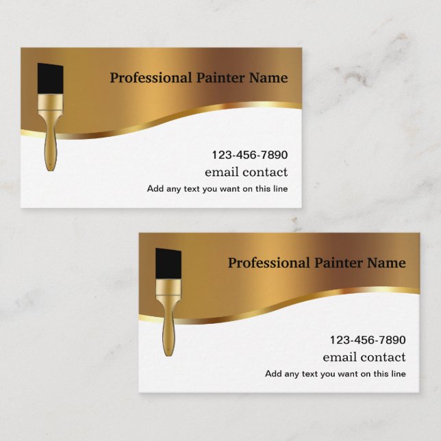 Classy Double Side Painter Business Cards (Front/Back)