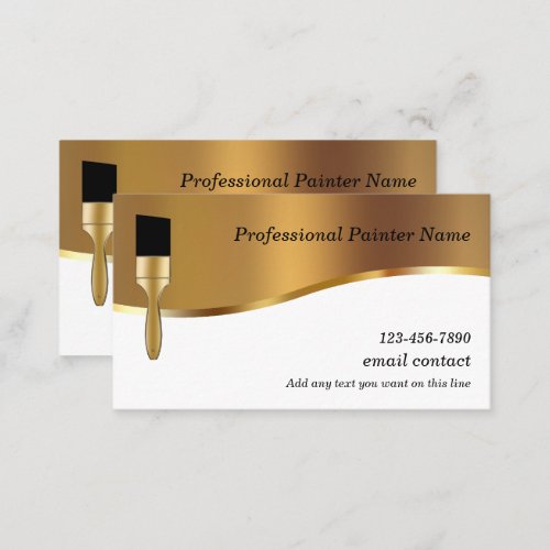 Classy Double Side Painter Business Profile Cards