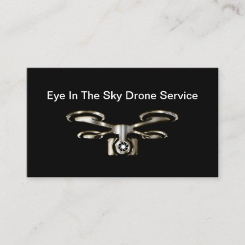 Classy Drone Eye In Sky Service Business Card