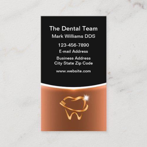 Classy Editable Dentist Appointment Business Cards